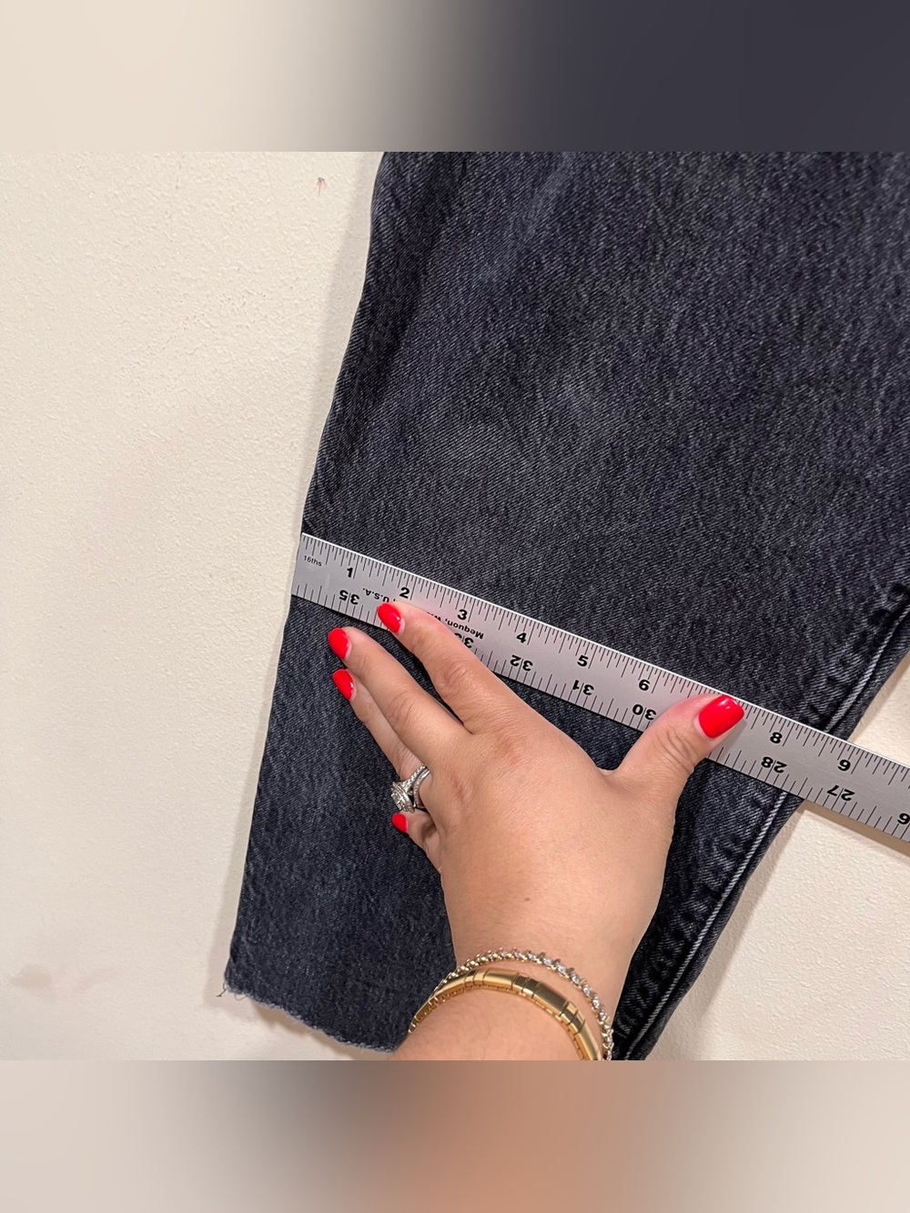 Abercrombie & Fitch high-rise paperbag waist jeans Mom jeans size 8 Regular EUC - Picture 8 of 11